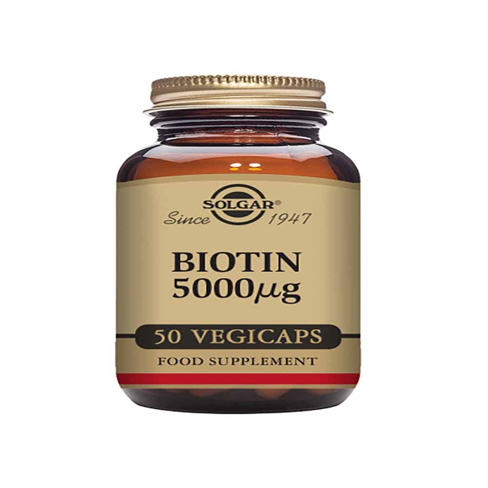Solgar Biotin 5000 µg 50 Vegetable Capsules - Dolans Pharmacy