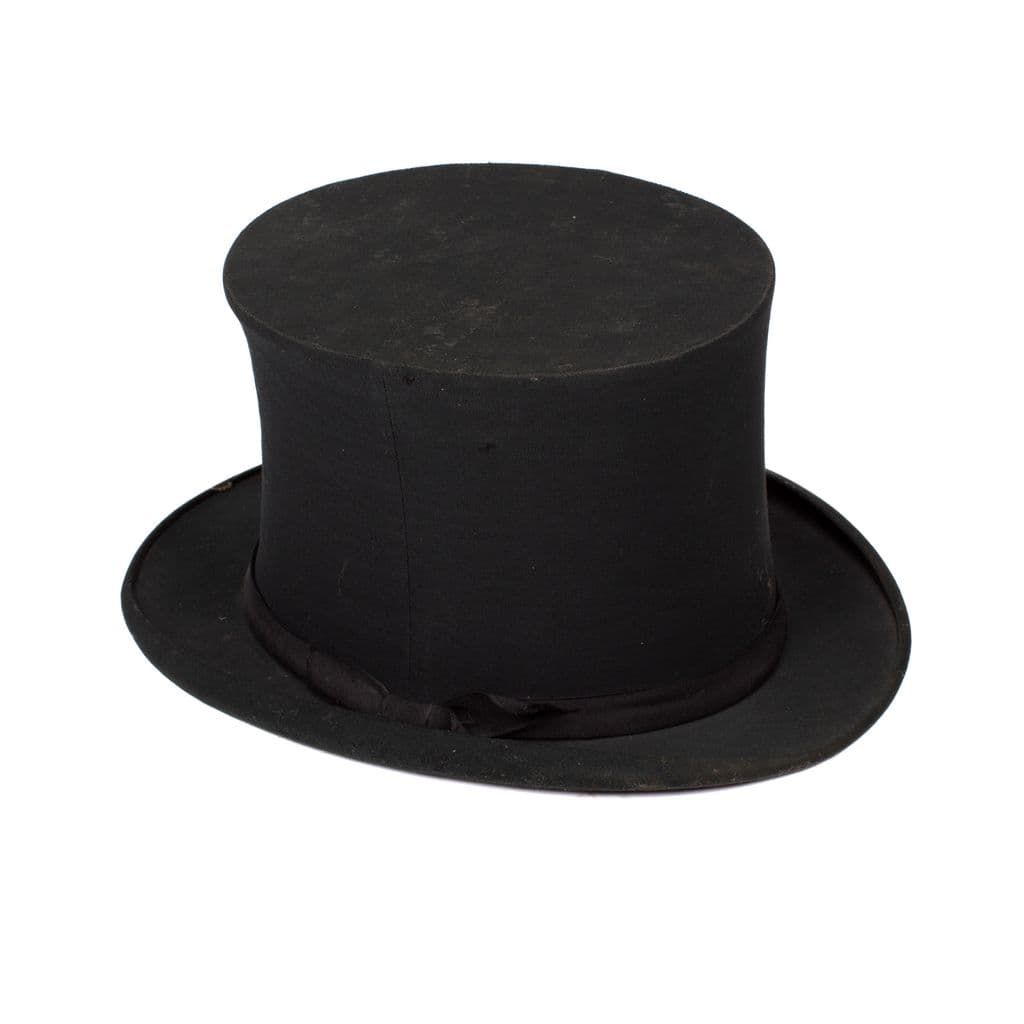 Black folding top hat signed LOCK & Co HATTERS - Dorantes Harness