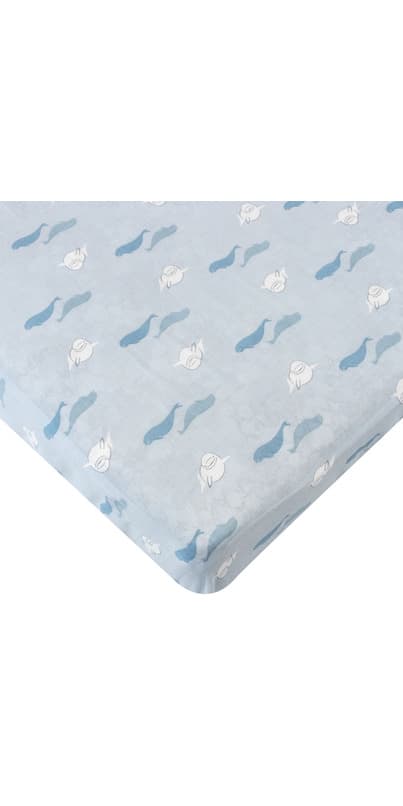 Buy Nest Designs Fitted Bamboo Crib Sheet Beluga Boogie at Well.ca ...
