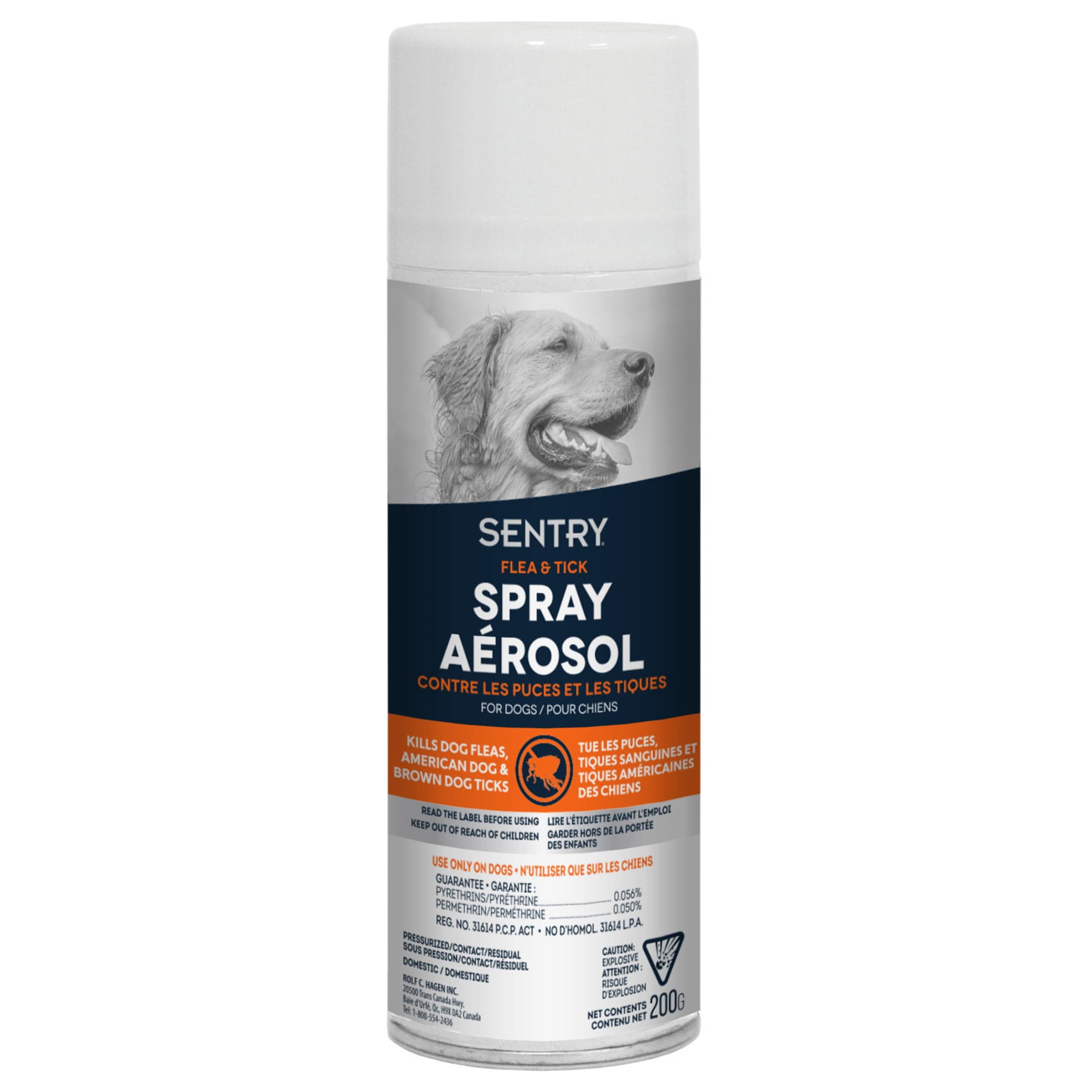 Vaporisateur antipuces et antitiques pour chiens, 200 g - Sentry | DYNO.CA