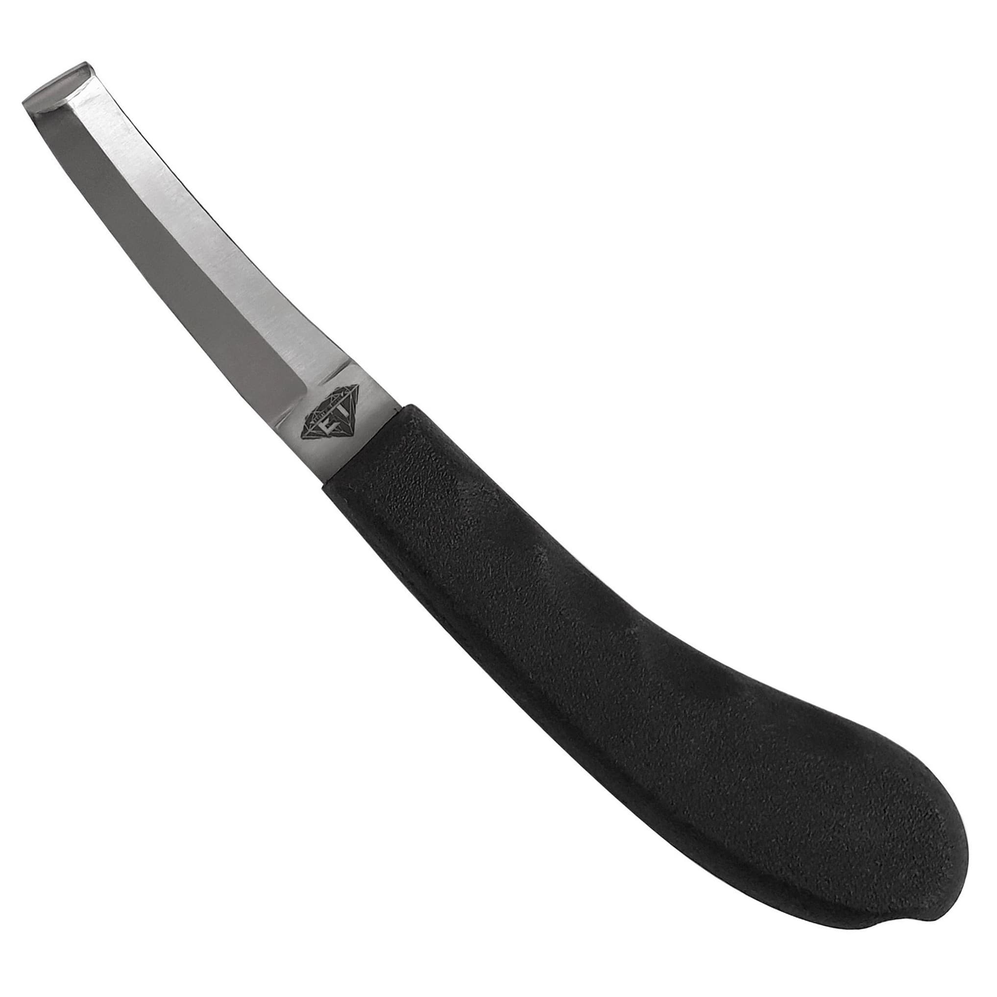 Hoof Knife Double-Edge Black Grip Handle | Easytrimlondon