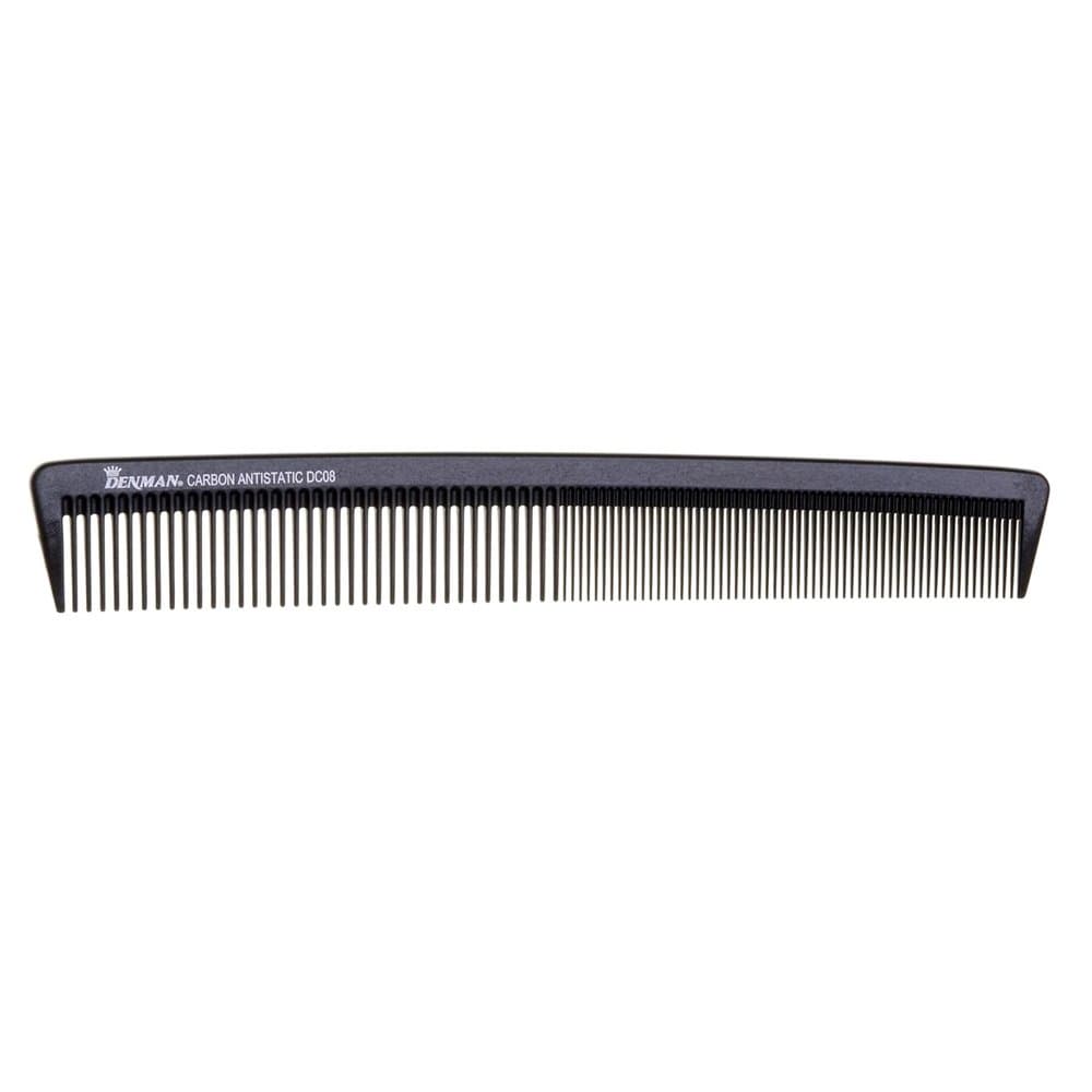 Denman DC08 Carbon Barbering Comb grzebień do strzyżenia włosów Black ...