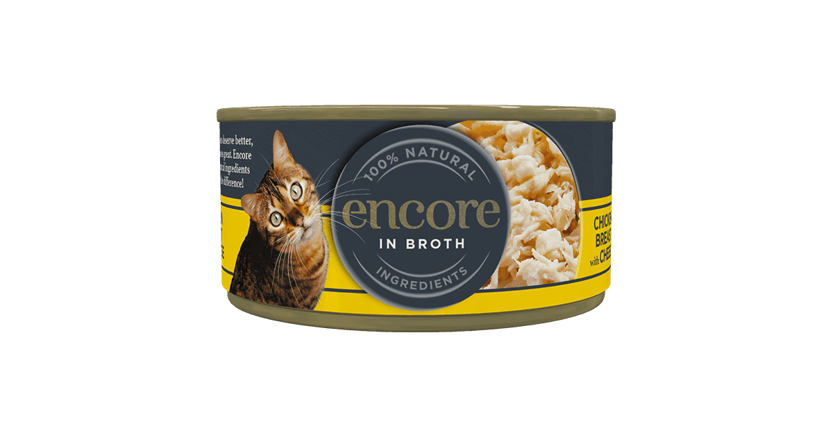 Chicken Breast with Cheese Cat Food | Encore Wet Cat Food