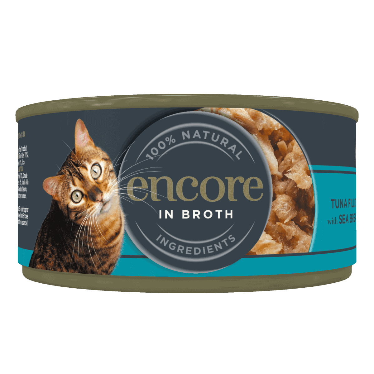 Tuna Fillet with Sea Bream in Broth Tin | Wet Cat Food | Encore Pet Food