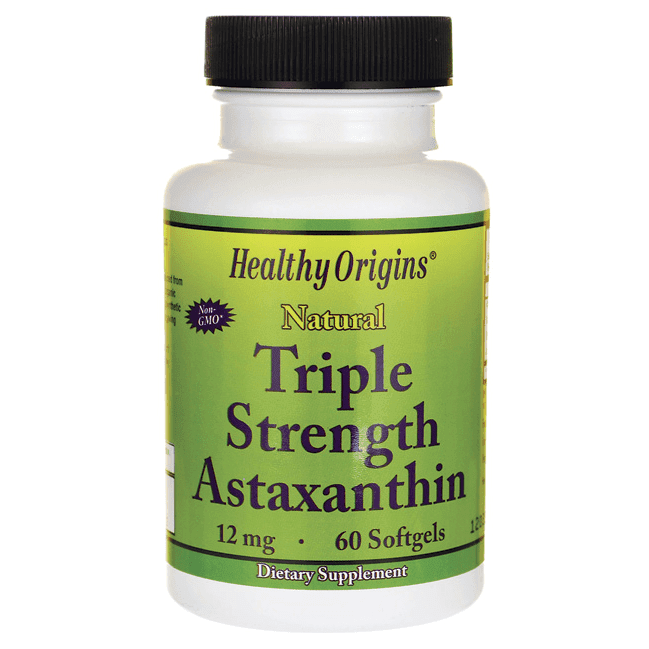 Healthy Origins Astaxanthin 12mg 60 gels - Elite Nutrition ...