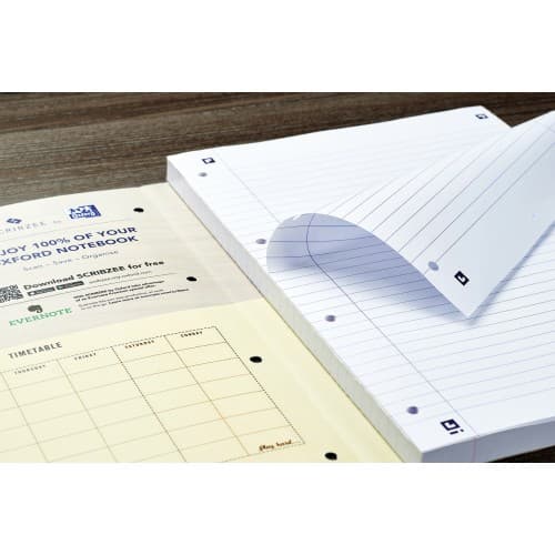 Oxford Campus A4 Refill Pad Ruled With Margin Punched 4 Holes 300 Pages ...