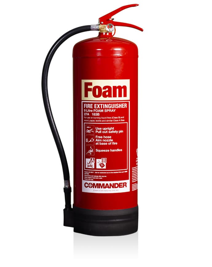 Commander 9ltr AFFF Foam Fire Extinguisher - Exeter Fire Extinguishers