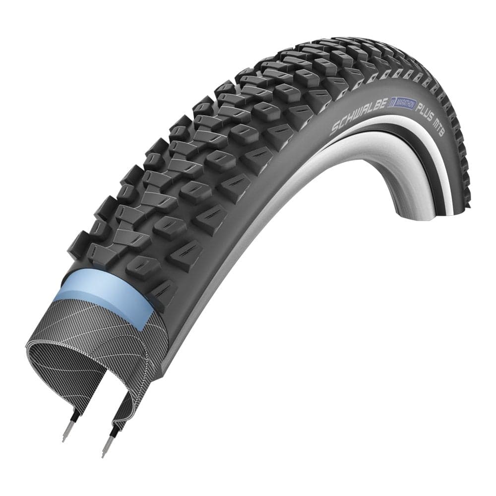 Schwalbe Marathon Plus MTB SmartGuard Tyre in Black/Reflex 26 inch ...