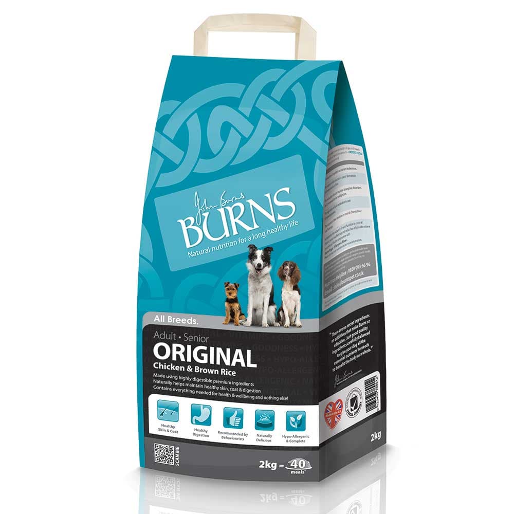 Burns Original with Chicken & Brown Rice Dog Food 2kg – Feeds & Stoves