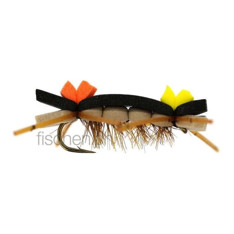 Umpqua Chernobyl Ant Schwarz/Beige - Trockenfliege - Schwarz/Beige