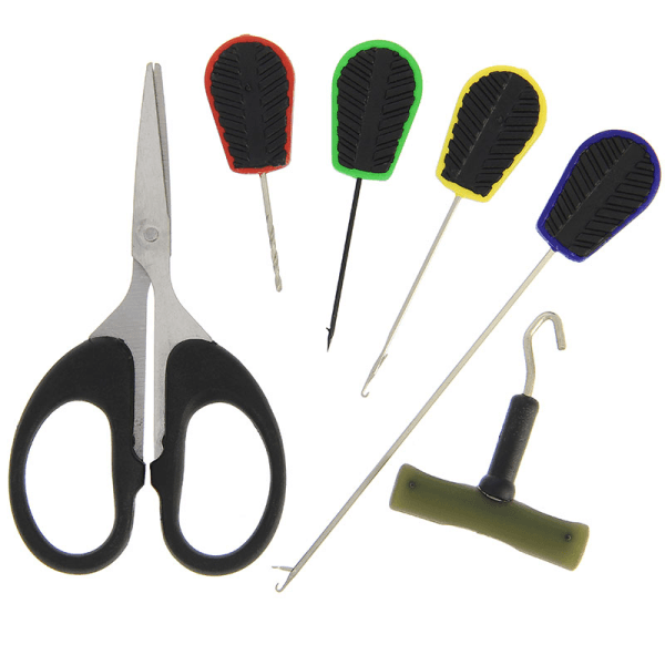 NGT 6pc Soft Grip Tool Set – 4 Needles, Braid Scissors and Knot Puller ...