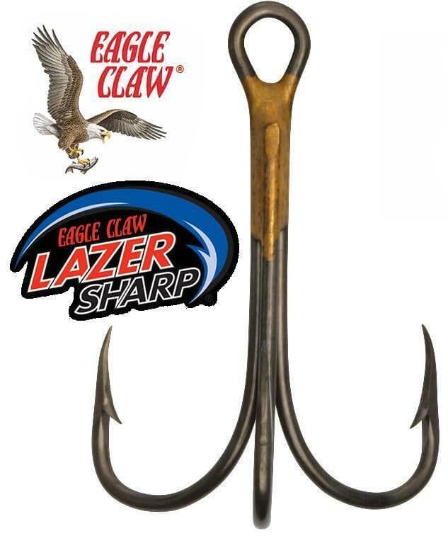 Eagle Claw Lazer Sharp 2X Treble Hooks | eBay