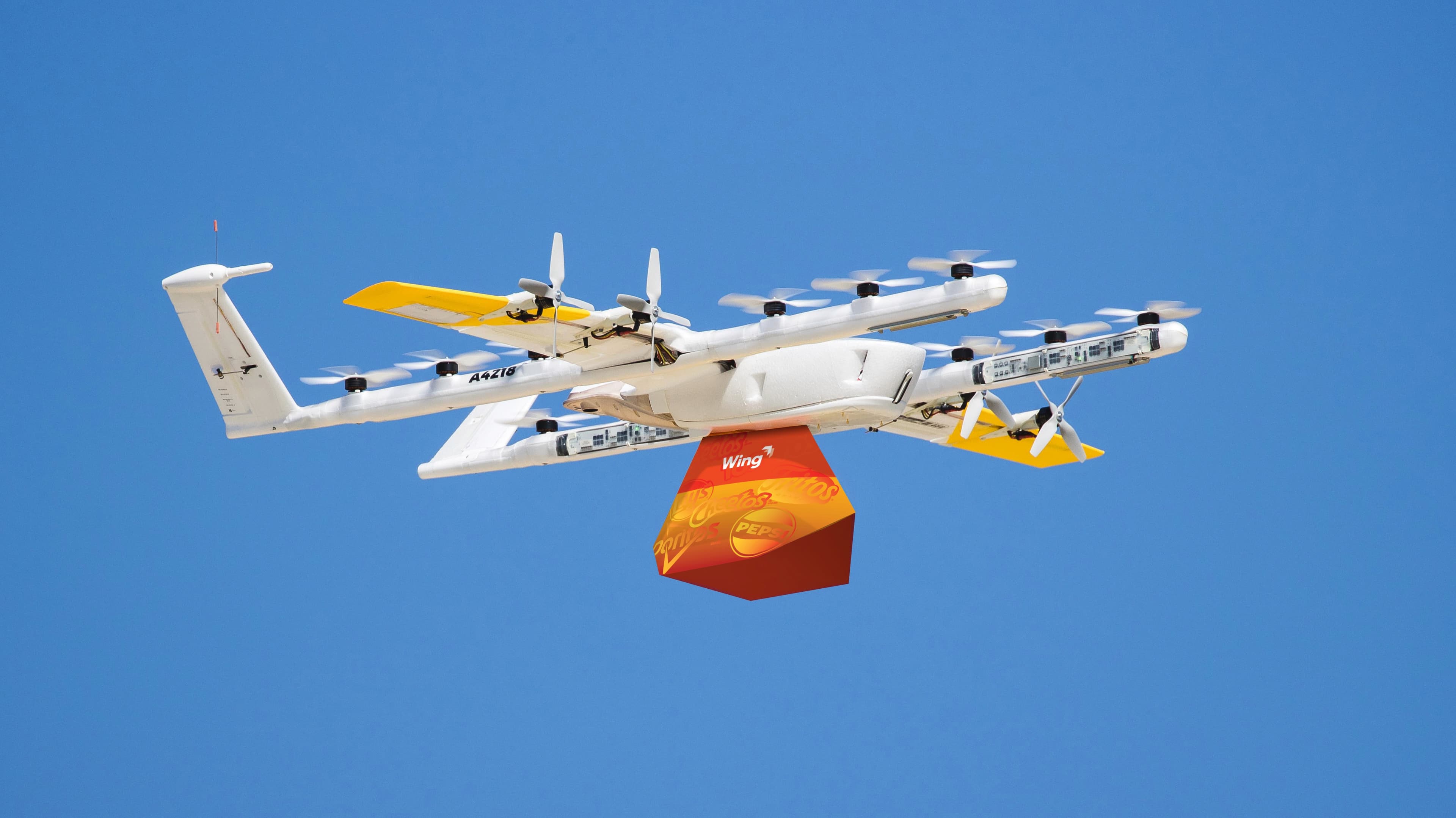 Wing drone delivery
