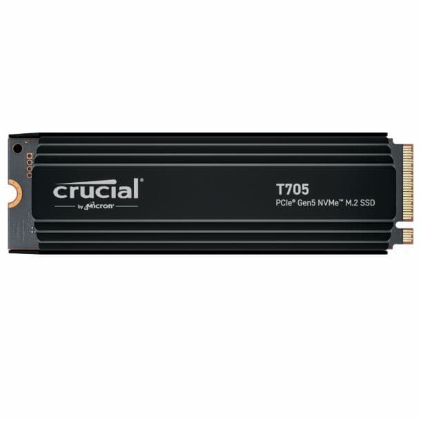 HD SSD 2TB CRUCIAL T705 M.2 NVME GEN5 C/DISIPADOR 14500MB/S 2280