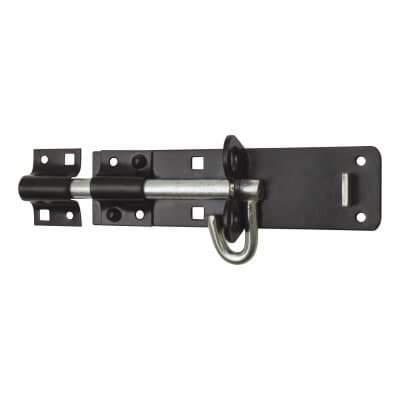 Black Galvanised 6" (150mm) Brenton Bolt - 1st Fix