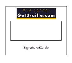 Signature Guides | Custom Braille & Accessible Materials