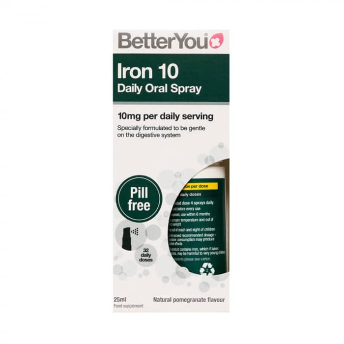 Iron Daily Oral Spray, 5mg, BetterYou, 25 ml