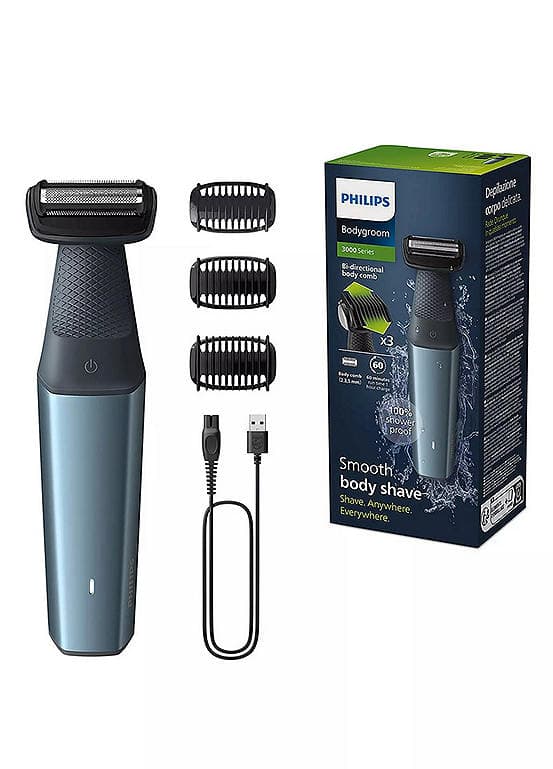 Philips Bodygroom Series 3000 BG3015/15 Showerproof Body Groomer | Grattan