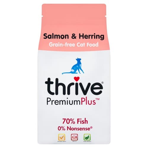 Thrive PremiumPlus Salmon & Herring Grain-Free Complete Cat Food 1.5kg ...