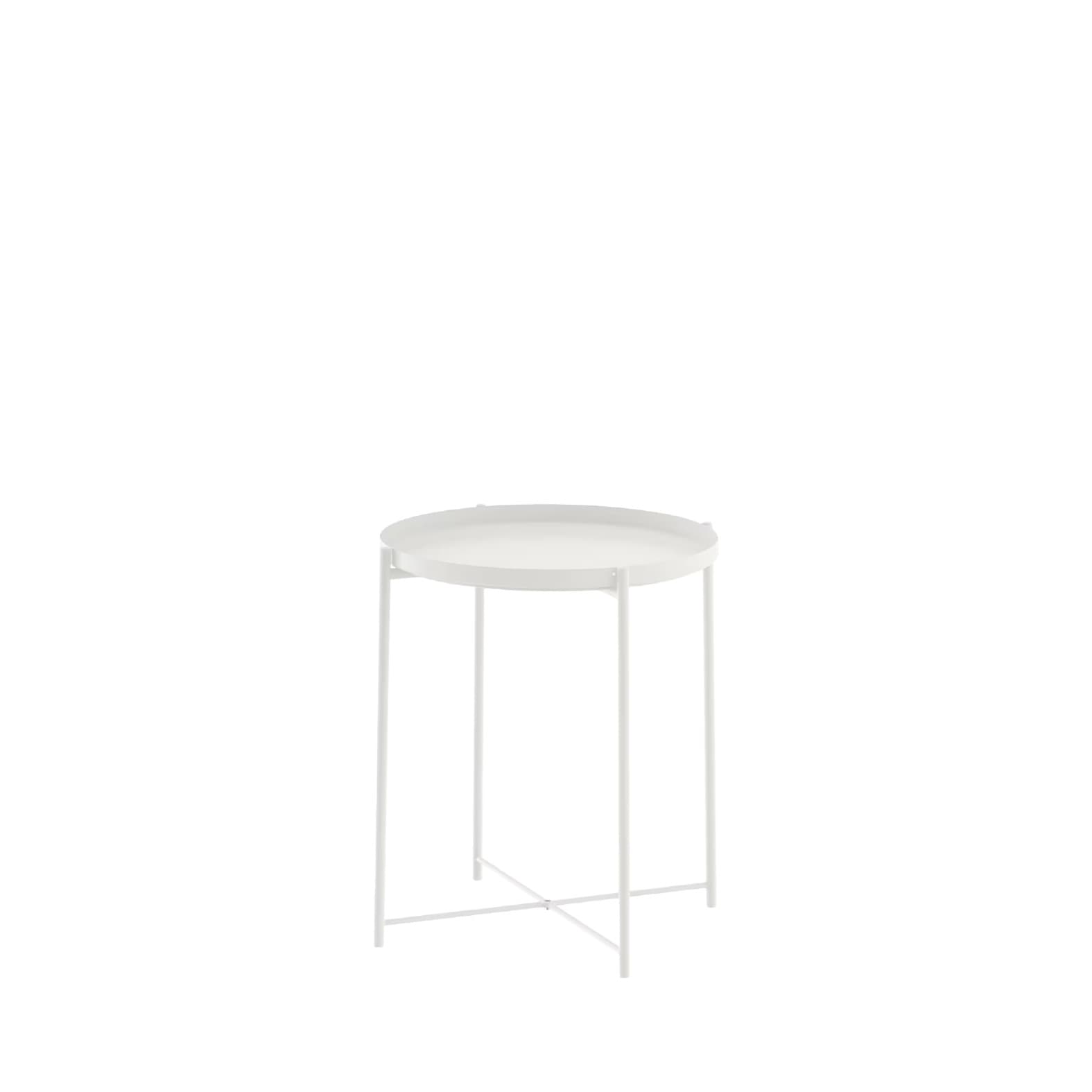 Tray Side Table - White Hire For Weddings & Events | Hampton Event Hire