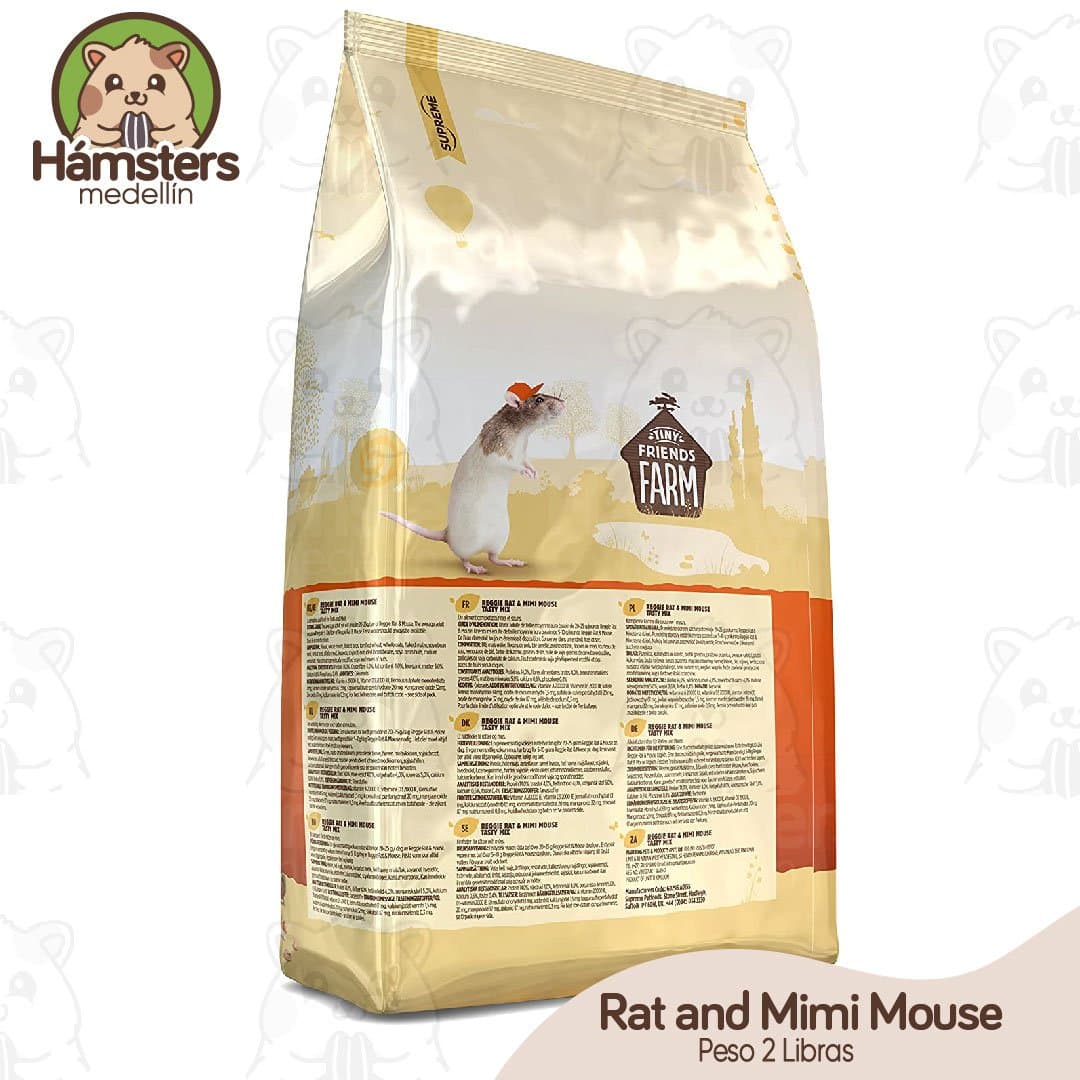 Supreme Tiny Friends Farm Reggie Rat and Mimi Mouse Tasty Mix 2 libras ...
