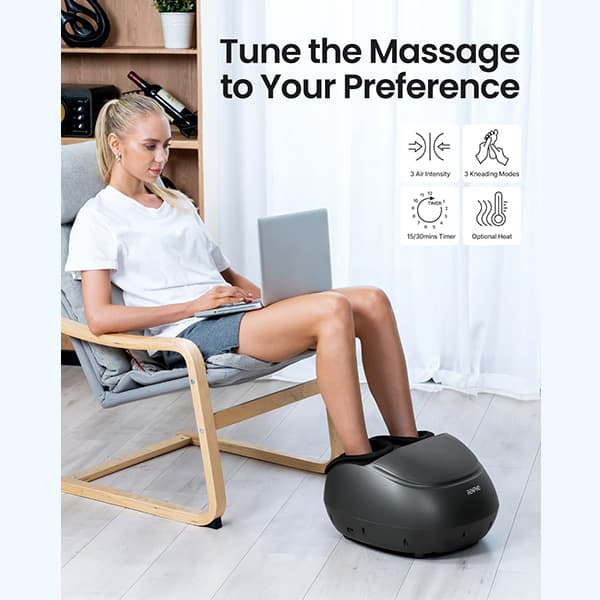 RENPHO Foot Massager Machine with Heat, Shiatsu Massager Deep Kneading ...
