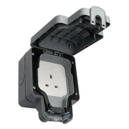 1-Gang Weatherproof Outdoor Socket - MK MASTERSEAL PLUS | Homepoint.pk