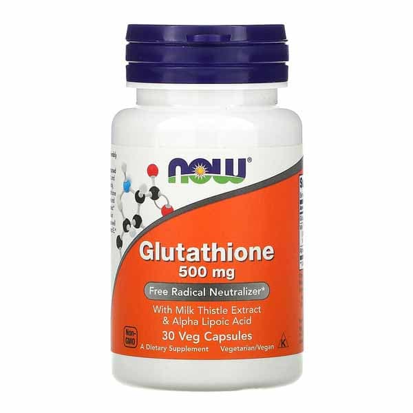 NOW Foods Glutathione 500 mg - Hercules Supplements Egypt