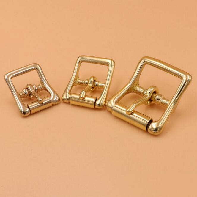 Brass Bridle Middle Bar Roller Buckle Bag Strap Belt Buckles Harness ...