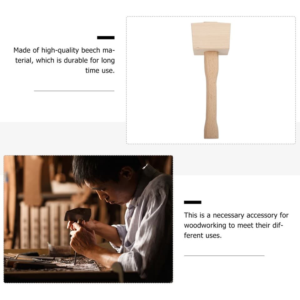 Silverline 868830 Hickory Carpenters Mallet