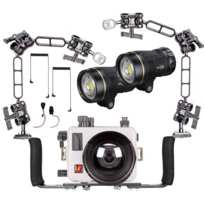 Ikelite Underwater Housing for Sony a6700 with Dual Weefine Strobes ...