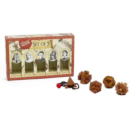 Professor Puzzles Great Minds Brain Teaser Puzzle Set - 5 Piece 3D ...