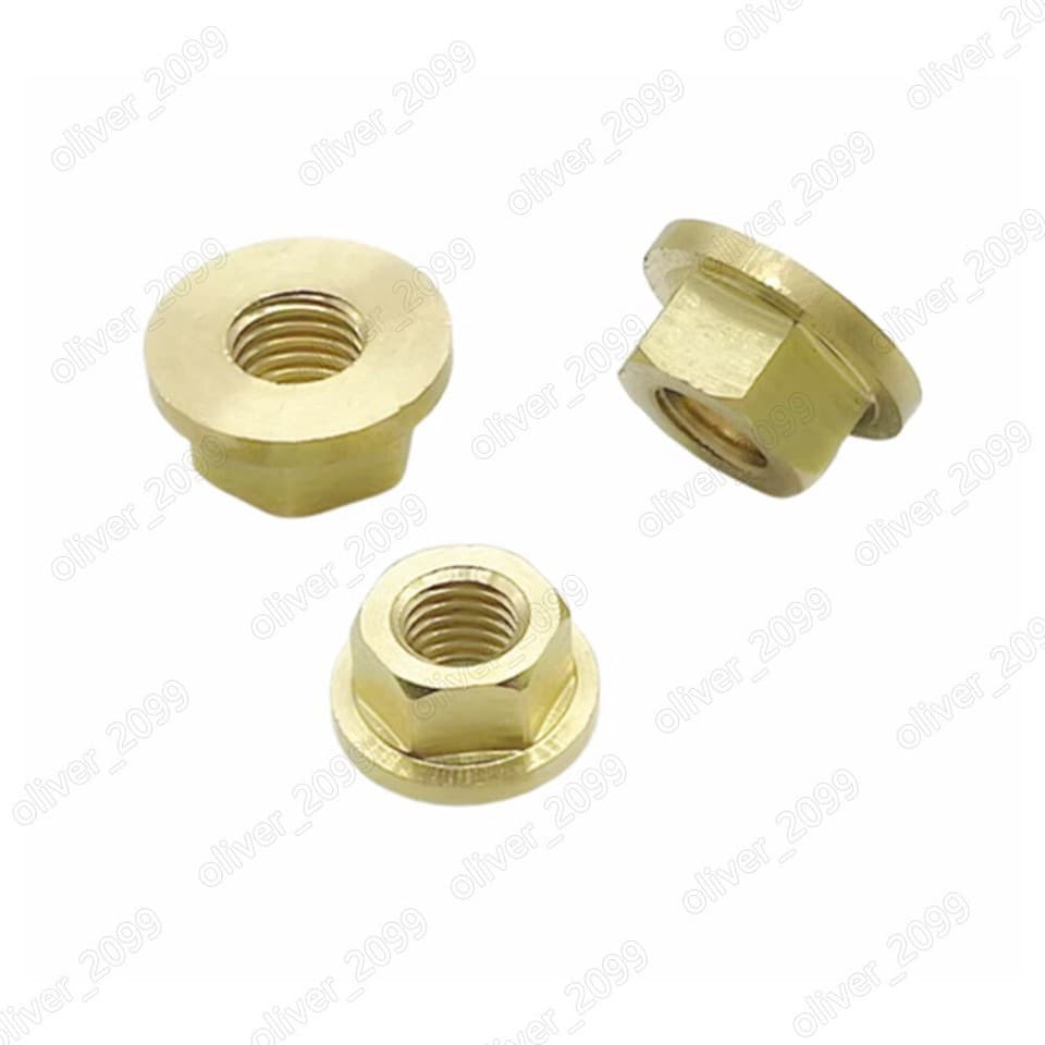 Brass Hex Flange Nuts Non-Serrated Lock Nuts M4 M5 M6 M8 M10 M12 | eBay