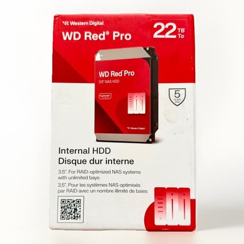 WD Red Pro 22TB NAS Hard Drive
