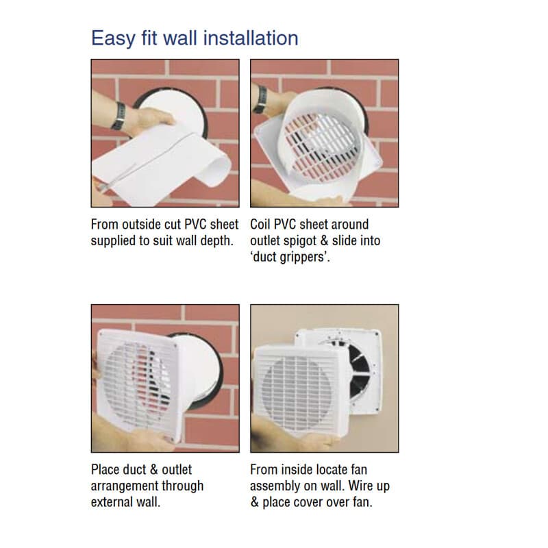 Airflow 7005A 150mm Auto Switched Window Mounted Exhaust Fan | eBay ...