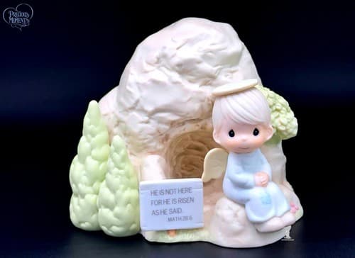 Precious Moments He Is Risen Religious Figurine - Angelic Easter Decor ...
