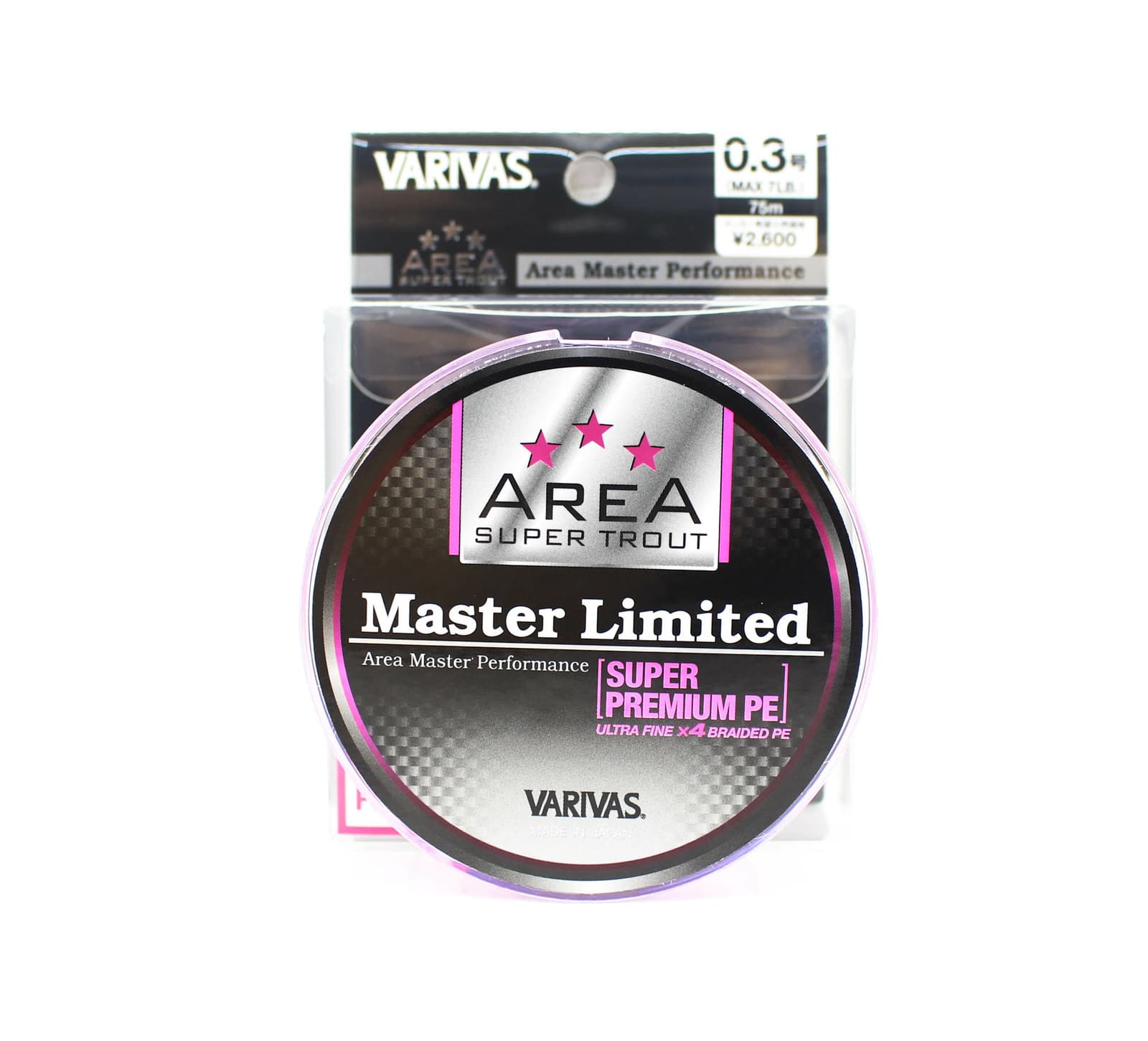 Morris PE Line VARIVAS Area Master Limited Super Premium 75m 0.3 Max7lb ...