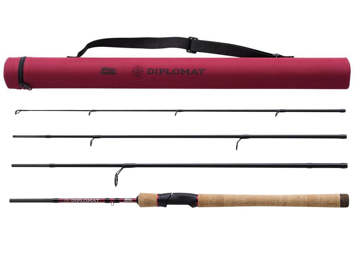 Rod Abu Garcia Diplomat V2 Travel 2.13m-2.74m 4-Sections Spinning Rods ...