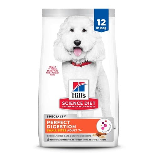 Hill's Science Diet Perfect Digestion Senior Adult 7+ Digestive Support ...