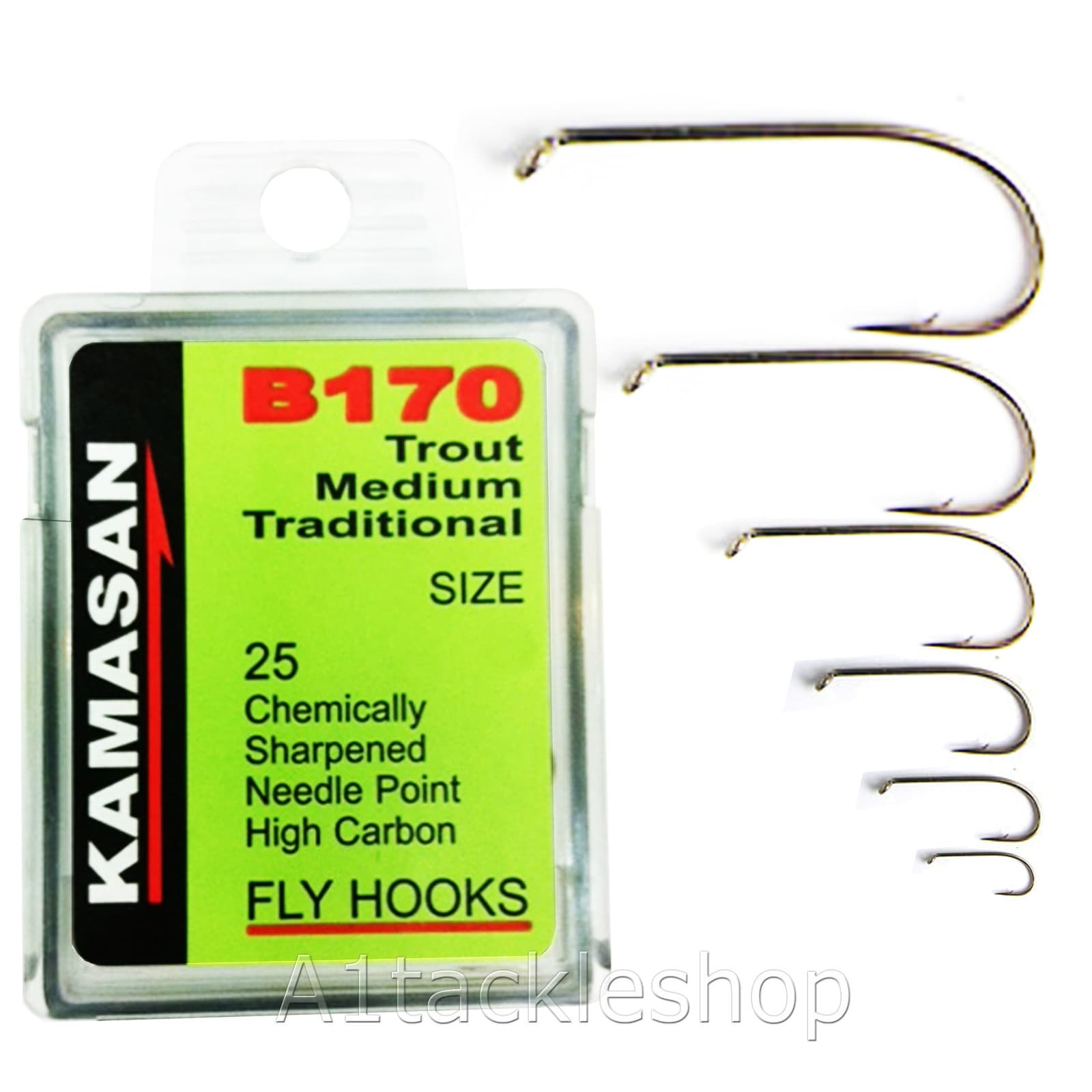 Kamasan B170 Sproat Trout Fly Tying Hooks -For Wet Flies and Nymphs ...