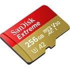 SanDisk Extreme 256GB microSDXC Card UHS-I U3 V30 190MBs SDSQXAV-256G ...