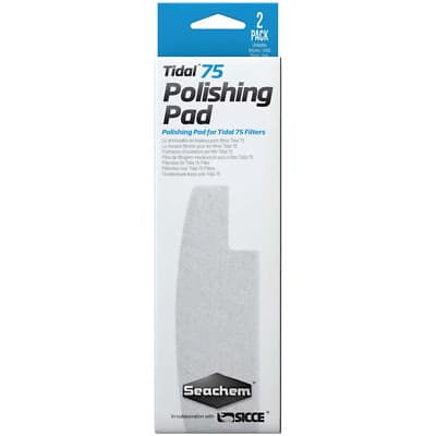 Seachem Tidal 75 Polishing Pad 2 Pack Fine Filter Pads for Pristine ...