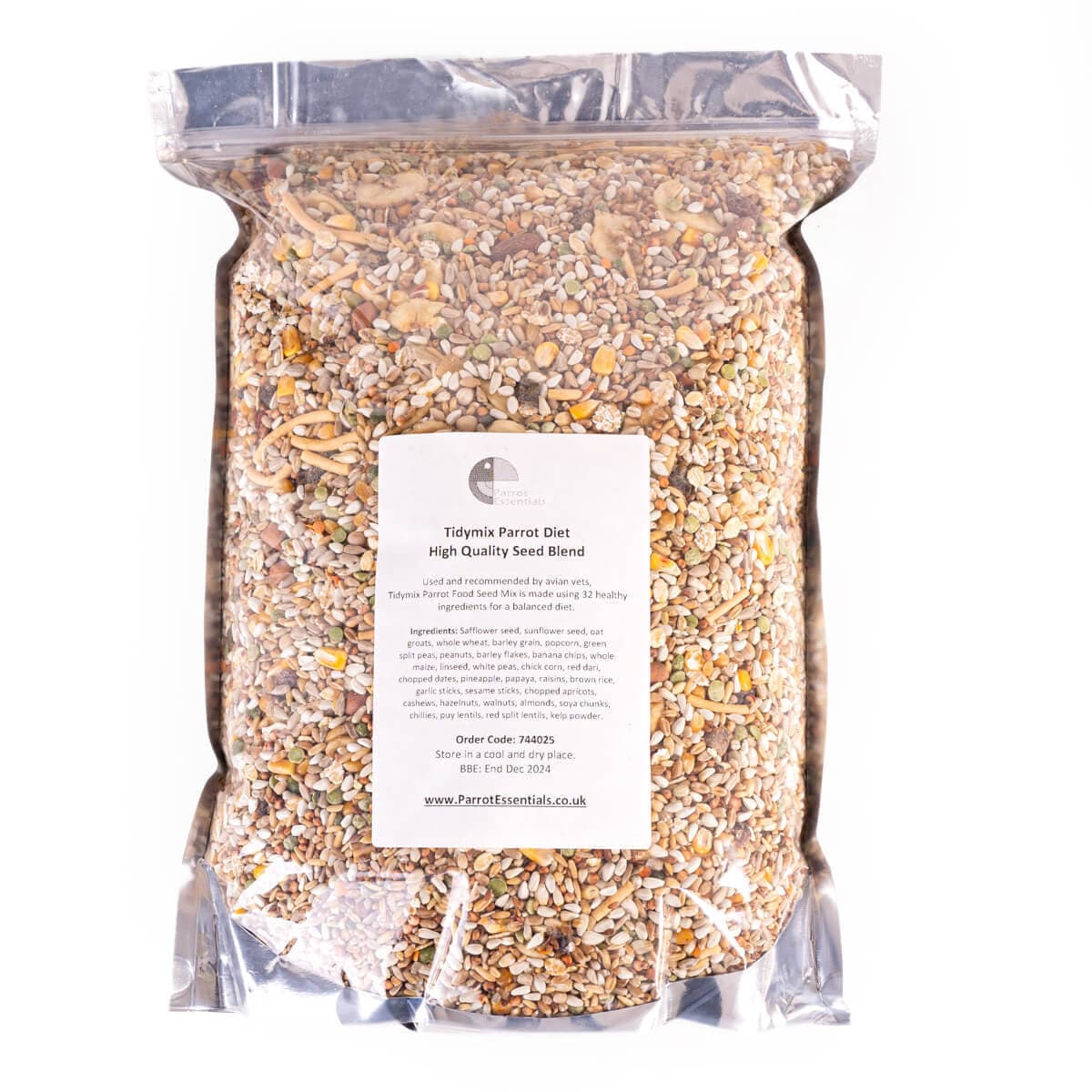 Tidymix Parrot Food High Quality Seed Mix Blend for Parrots & Pet Birds ...
