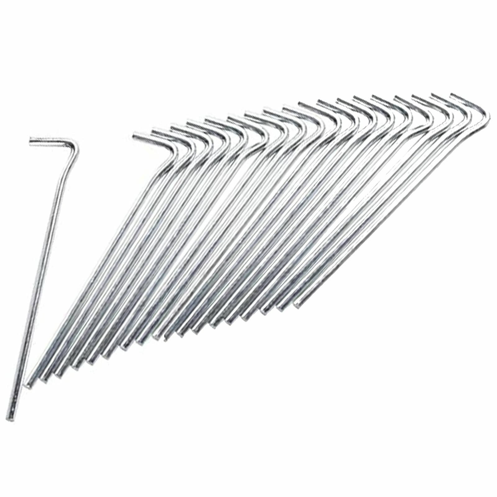 20 Pieces Heavy Duty Galvanized Steel Tent Pegs, Camping Stakes, Tent ...