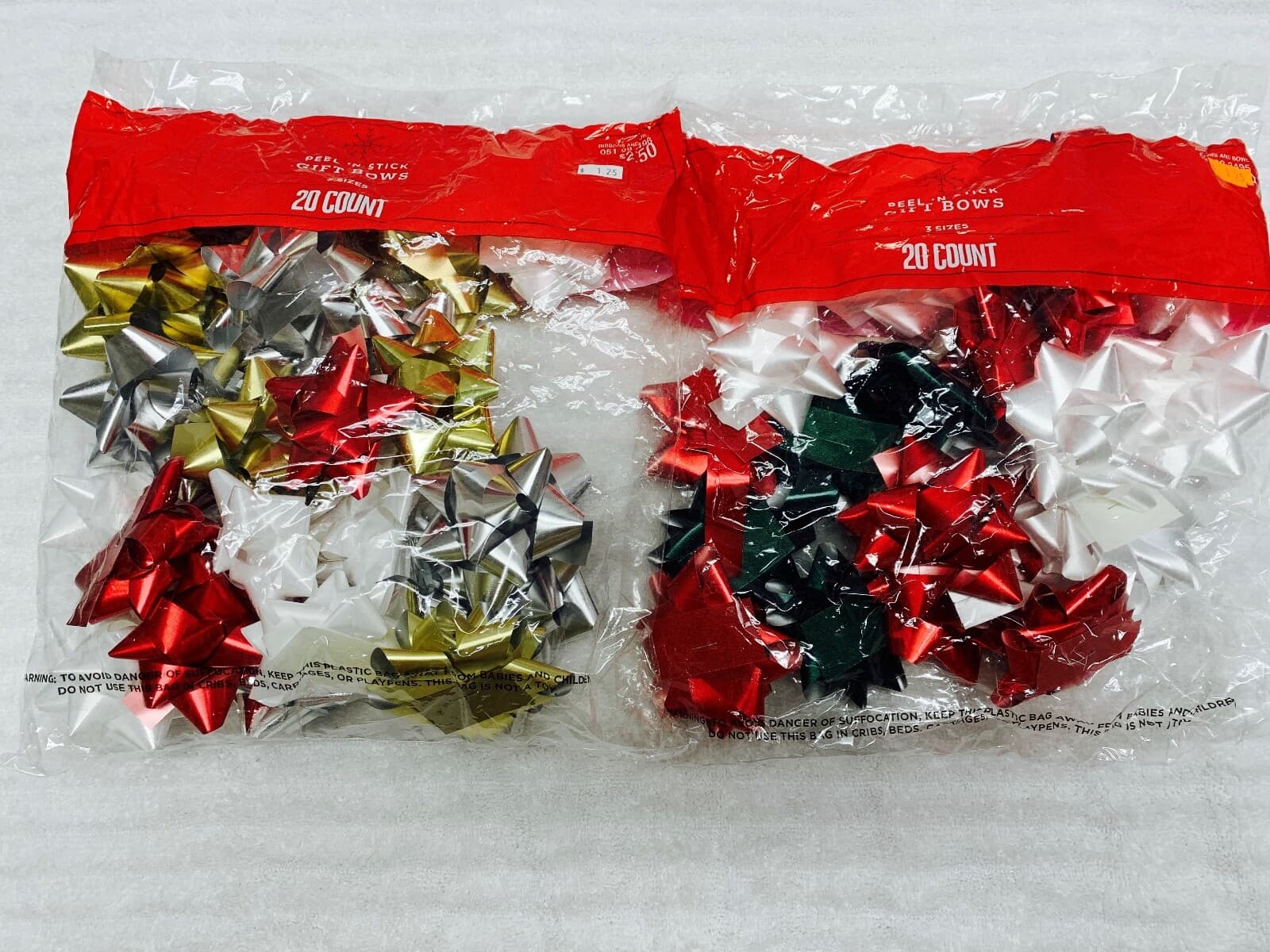 Berwick Offray peel ‘n stick Gift Bows 20 count Buy 1 or more Assorted ...
