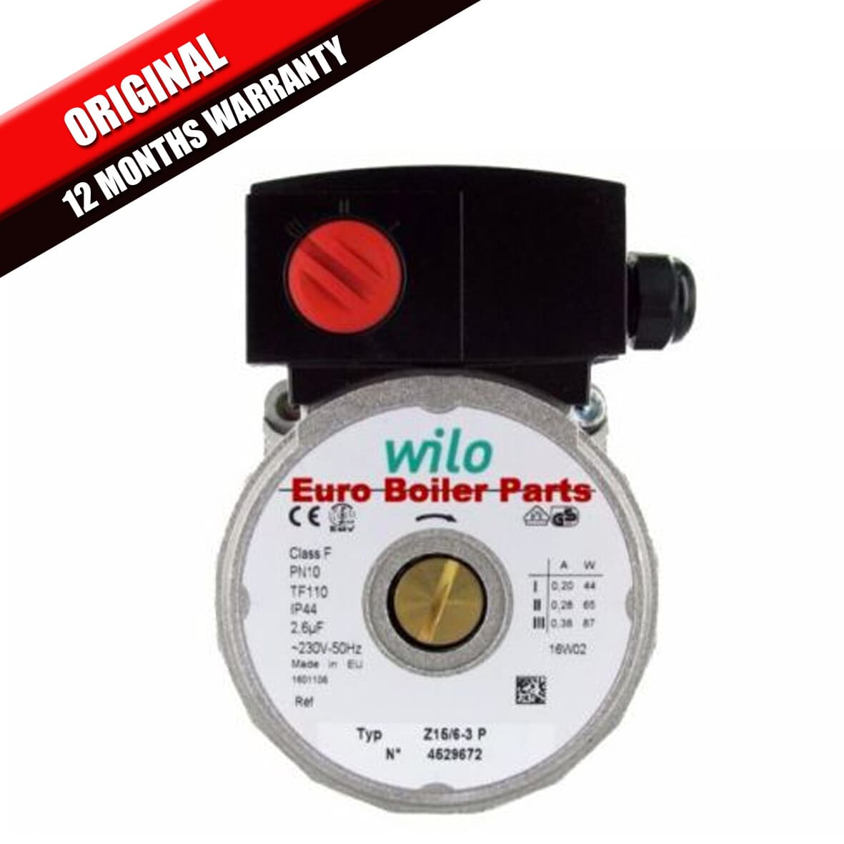 Wilo REPLACEMENT SB30 1" Bronze Secondary Circulating Pump HEAD ONLY ...