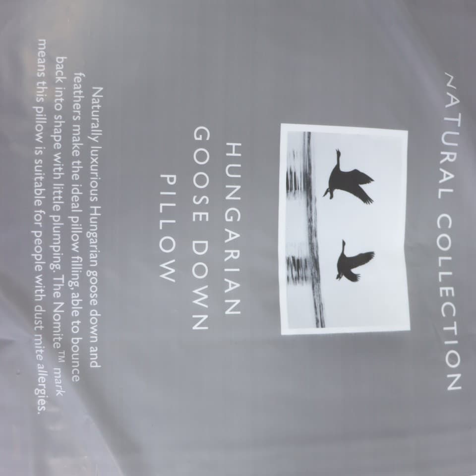 John Lewis Natural Collection Hungarian Goose Down Standard Pillow Soft ...