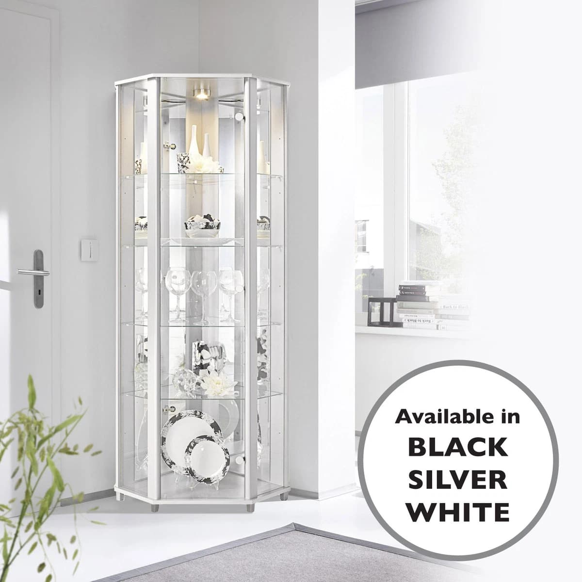 Corner Glass Display Cabinet With Lights | Cabinets Matttroy