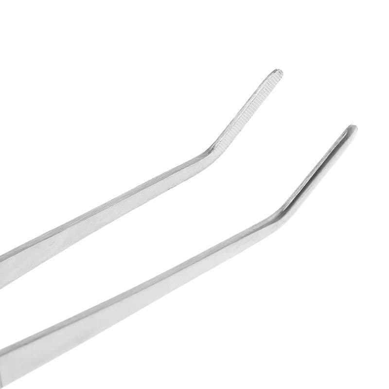 2Pcs Reptile Feeding Tweezers Reptile Poop Cleaning Tools Angled Tip ...