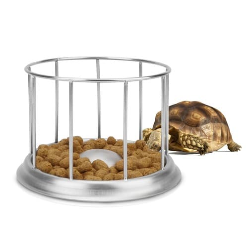 Tortoise Feeding Dish Reptile Water Dish Food Bowl Stainless Steel ...